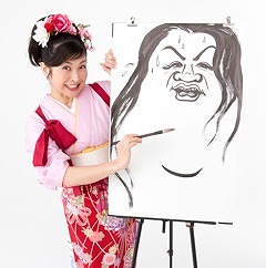 ライブ似顔絵 桜小路富士丸 ライブ似顔絵 桜小路富士丸